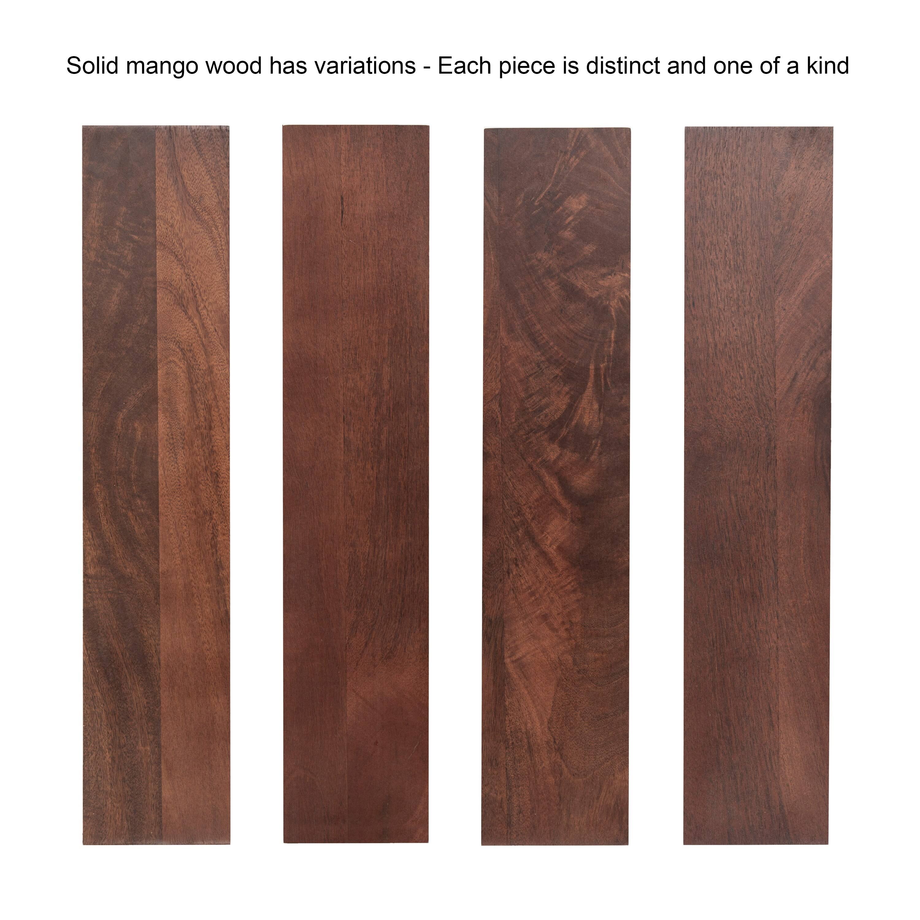 Walnut Brown Wood Side Table Y3875