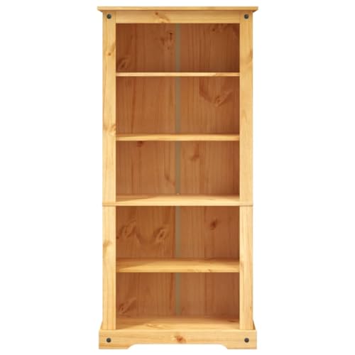 5-Tier Rustic Mexican Pinewood Bookcase U1247