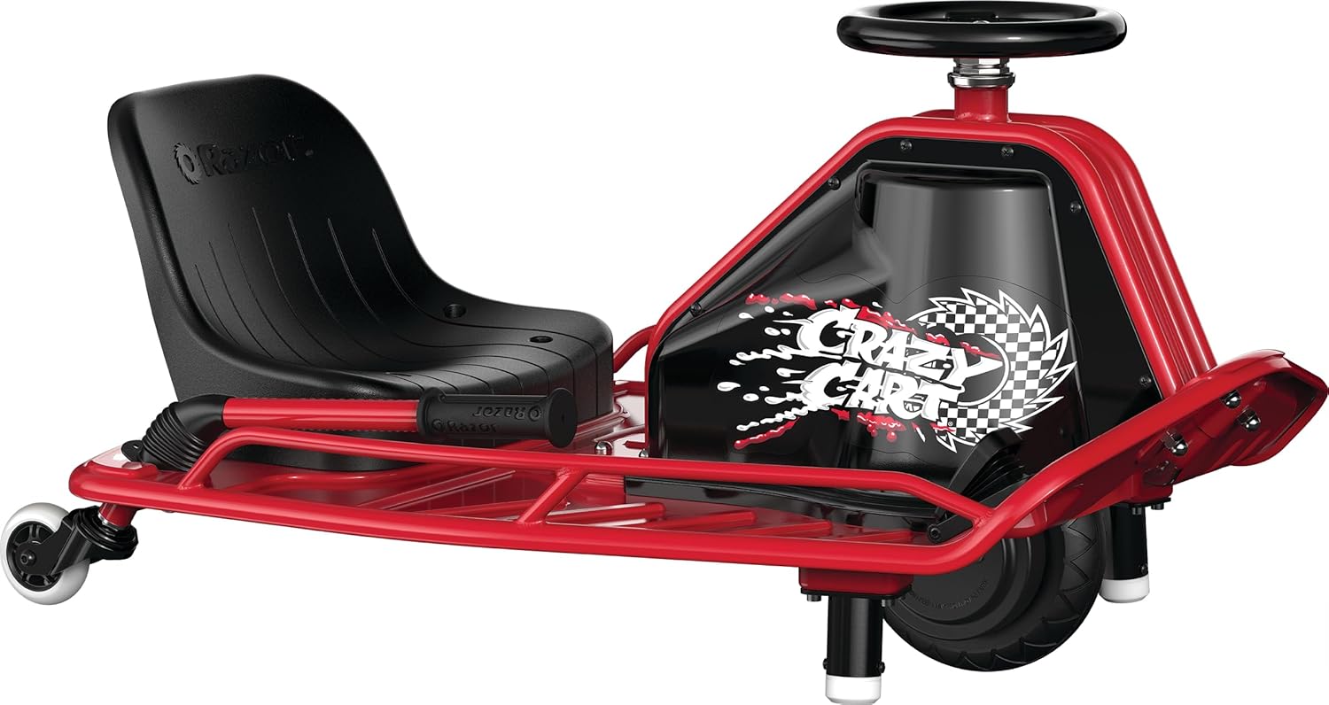 24V Electric Drifting Go Kart, Black/Red B441