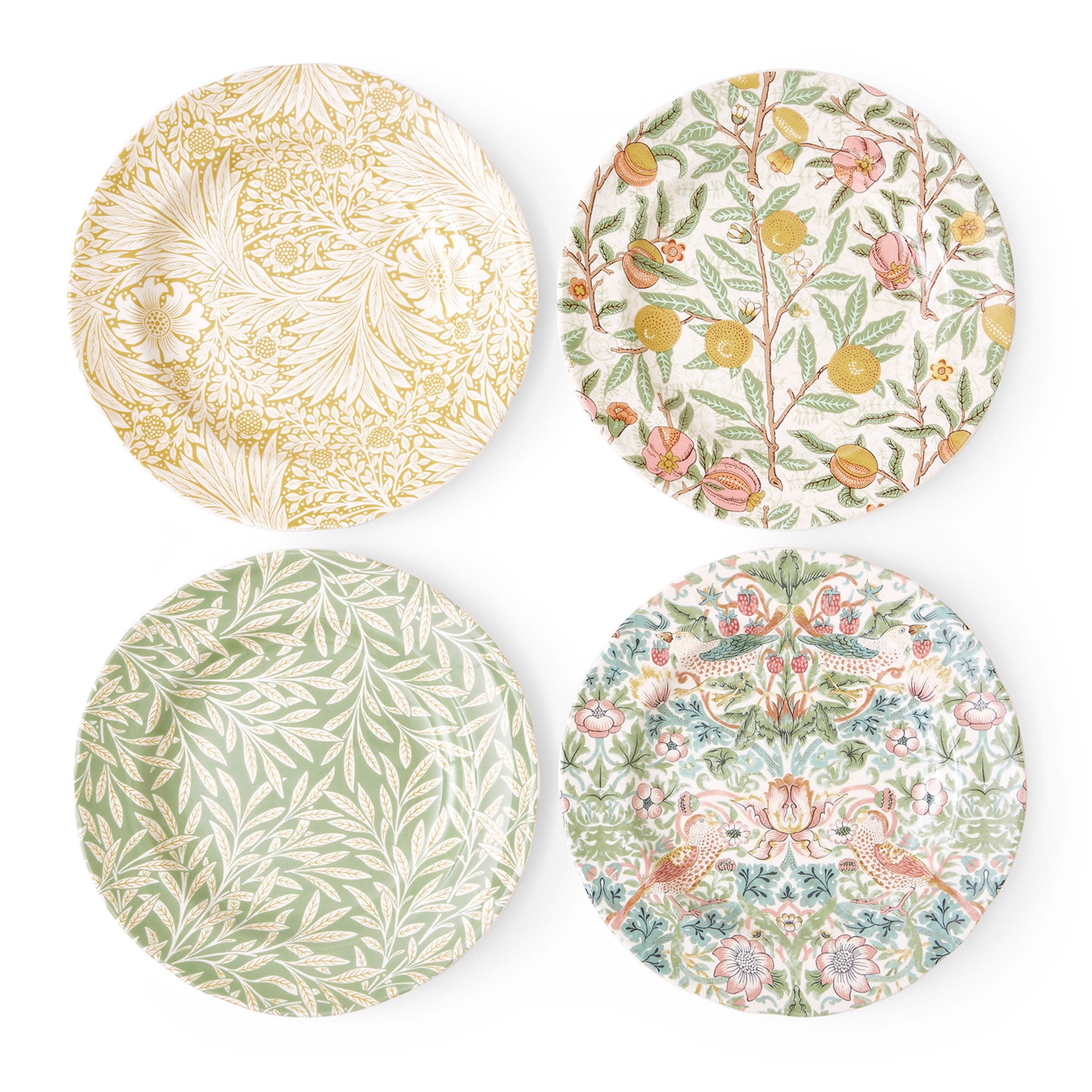 Multicolored Luncheon Plate Set of 4 H859