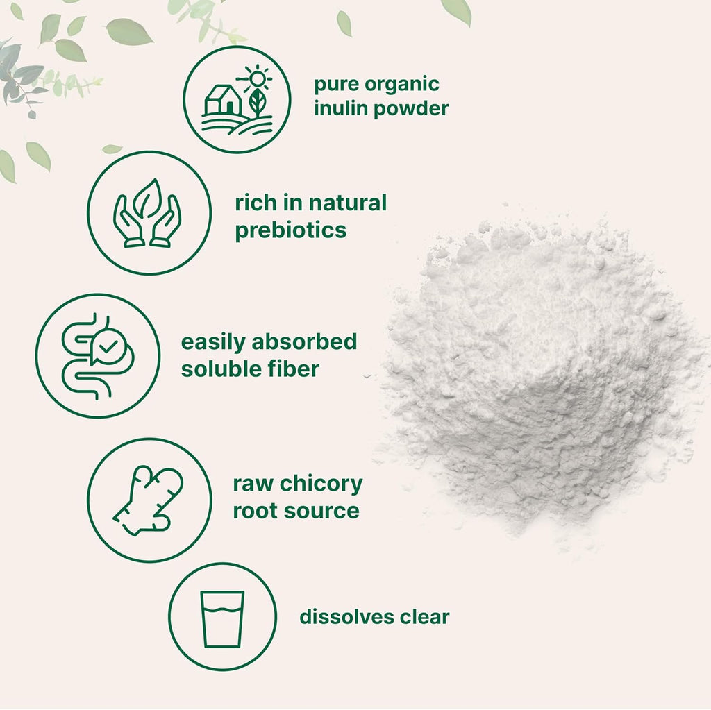 Organic Chicory Root Inulin Powder, 2 Pounds Y478850