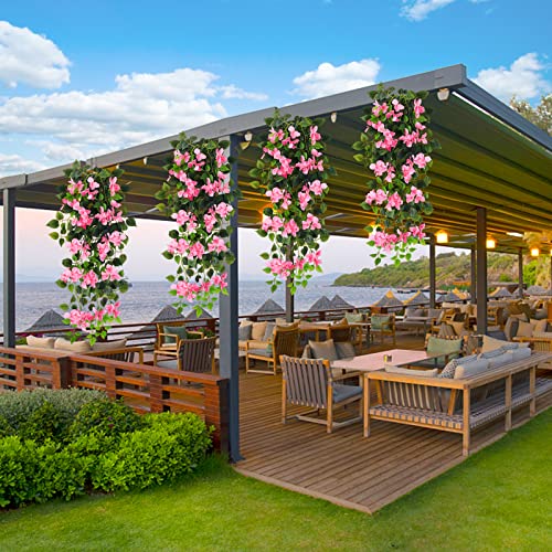 UV Resistant Artificial Bougainvillea Hanging Plant E614110