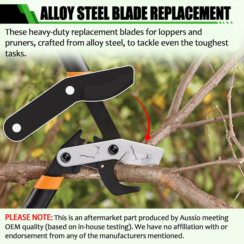 (2-Pack) Steel Replacement Blade for Loppers - Black I440