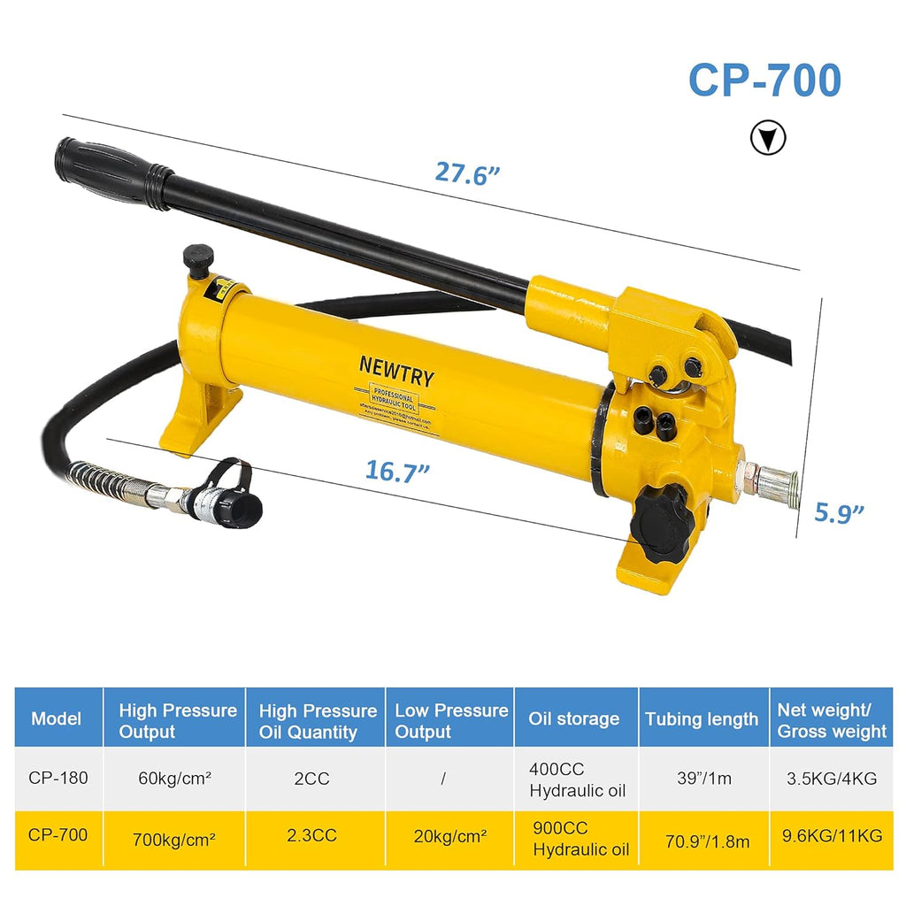 50 ton Low Profile Hydraulic Jack Cylinder with Hand Pump L769