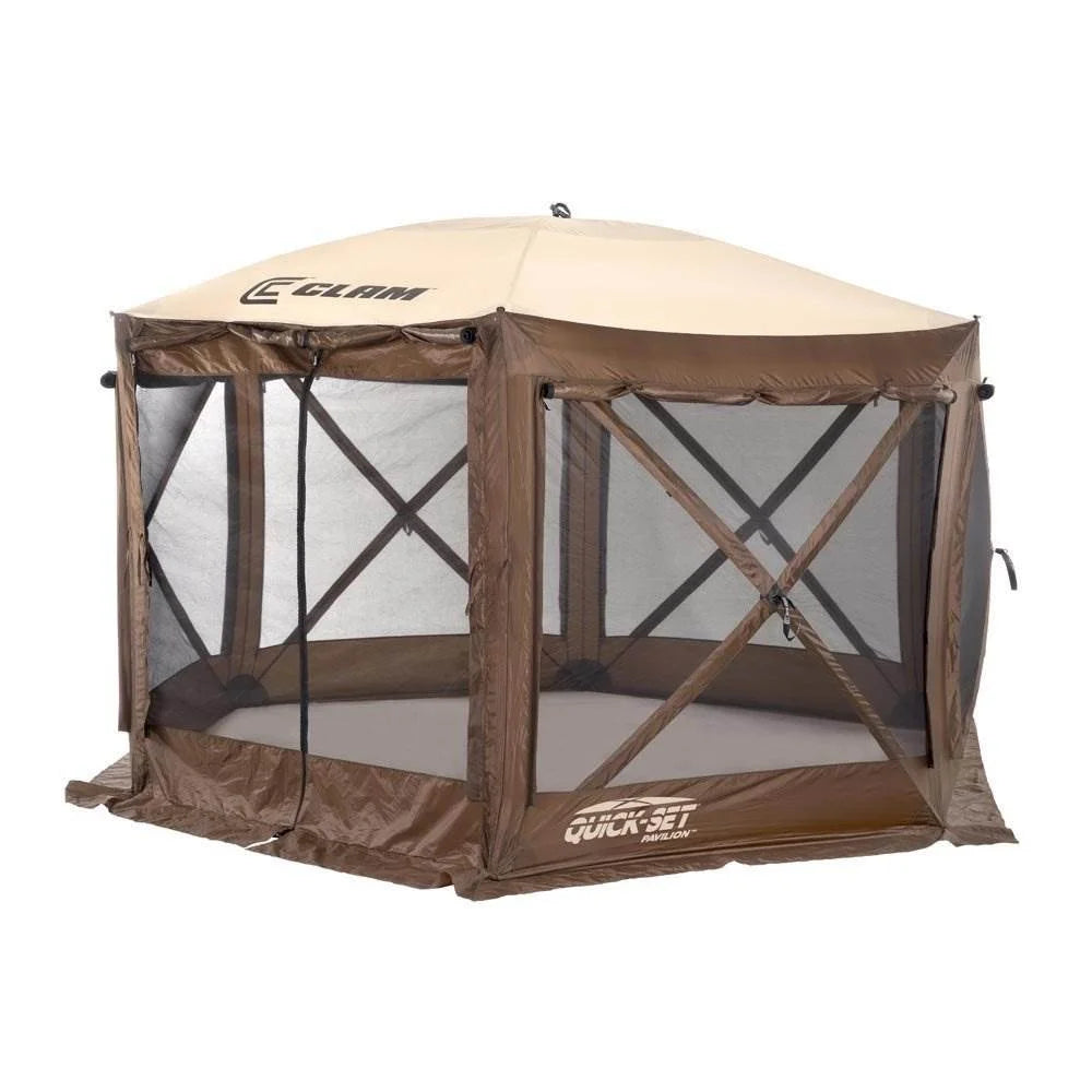 12.5' Portable Outdoor Gazebo Canopy Tent with Floor Tarp H26922