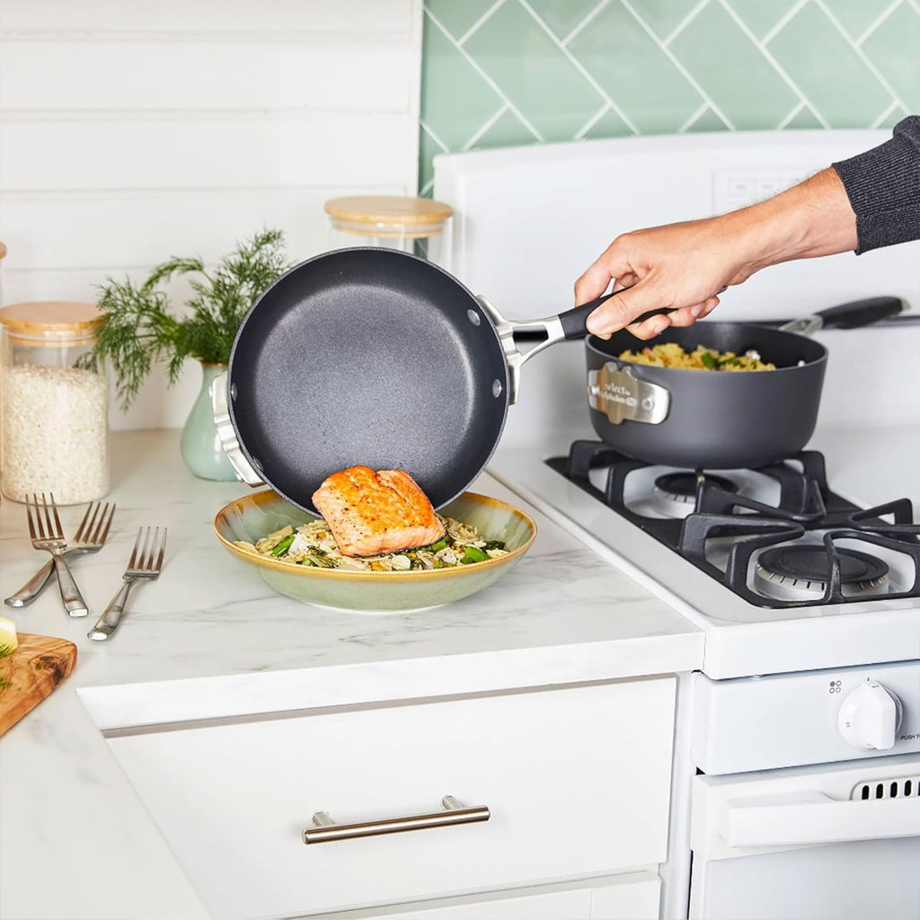 10 Piece Hard Anodized Nonstick Pots and Pans Cookware Set S8014