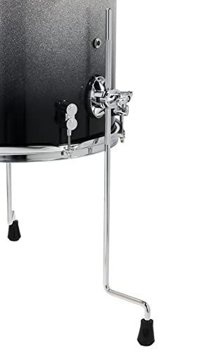 7-Piece Maple Shell Pack with Chrome Hardware Silver to Black Fade N988975