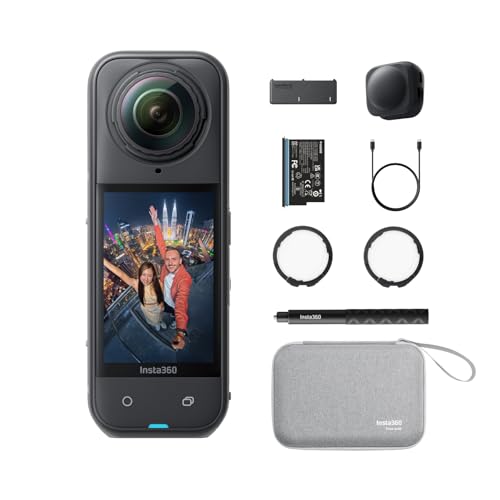 Waterproof 8K 360° Action Camera with Replaceable Lens L450