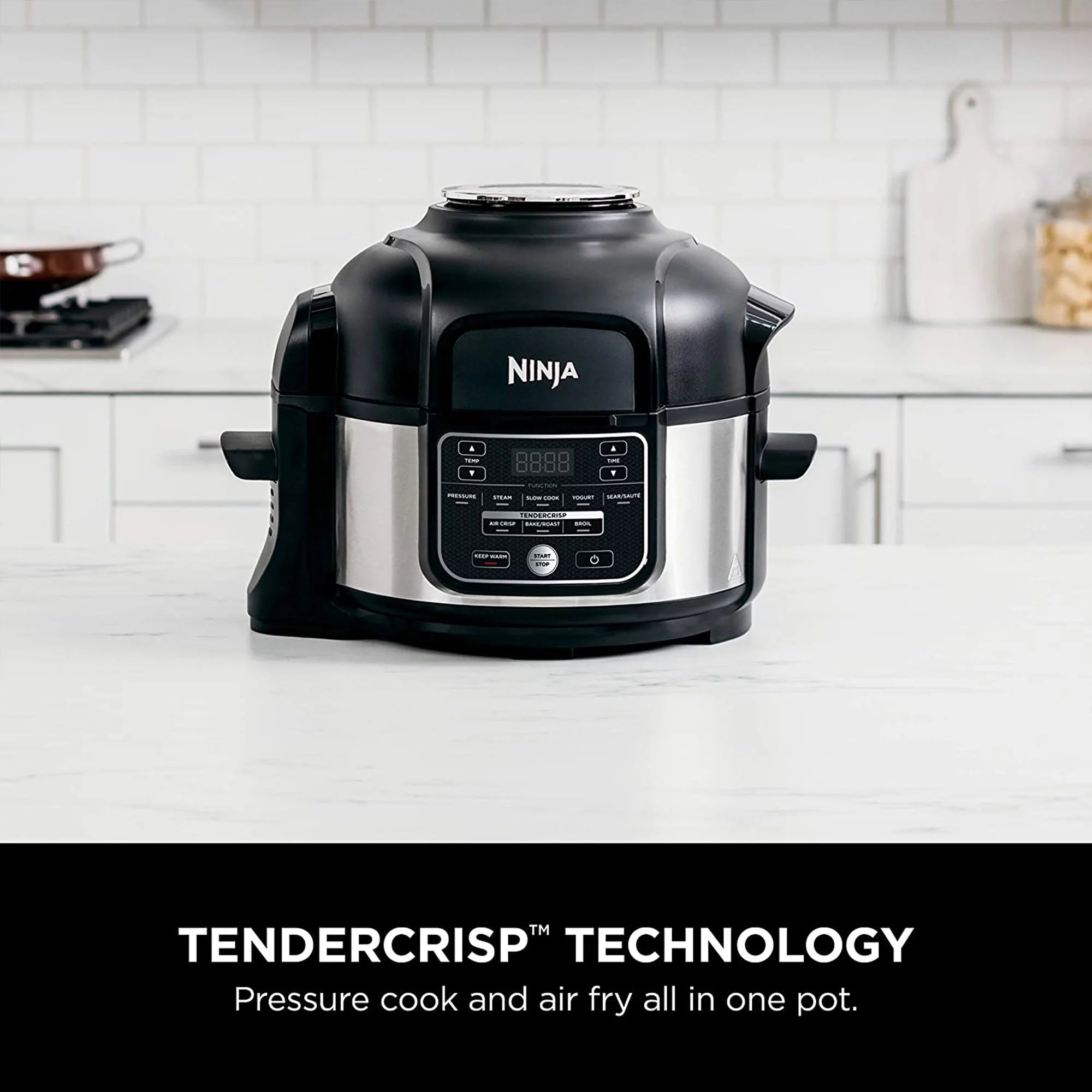 Silver 9 in 1 Pressure Cooker and Air Fryer N72463