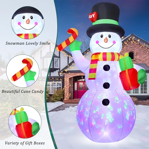 10 FT Christmas Inflatable Santa Claus with LED Lights H89938