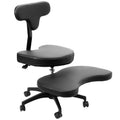 Black Ergonomic Cross Legged Swivel Chair B83023