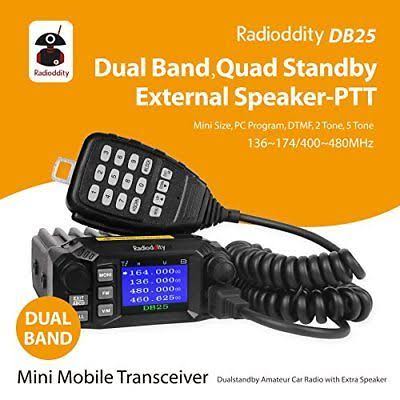 Dual Band VHF UHF 25W Mobile Radio with 4 Color Display F396236