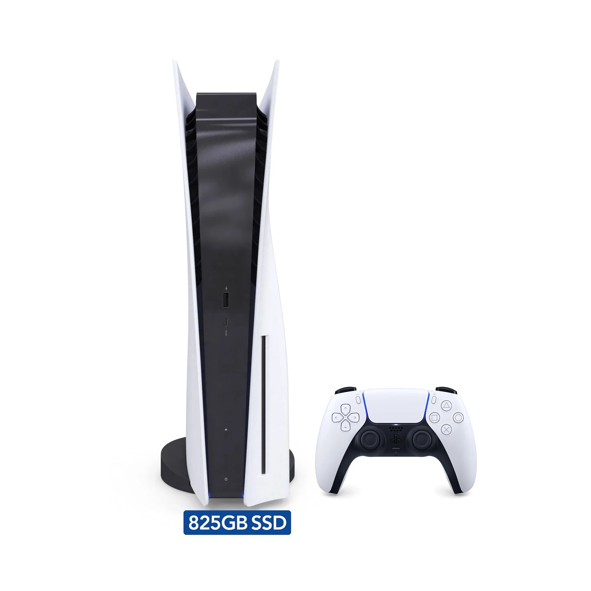 White PlayStation 5 Gaming Console with Wireless Controller E51351