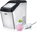 Electric Nugget Ice Maker Machine with Ice Scoop and Basket Q622845