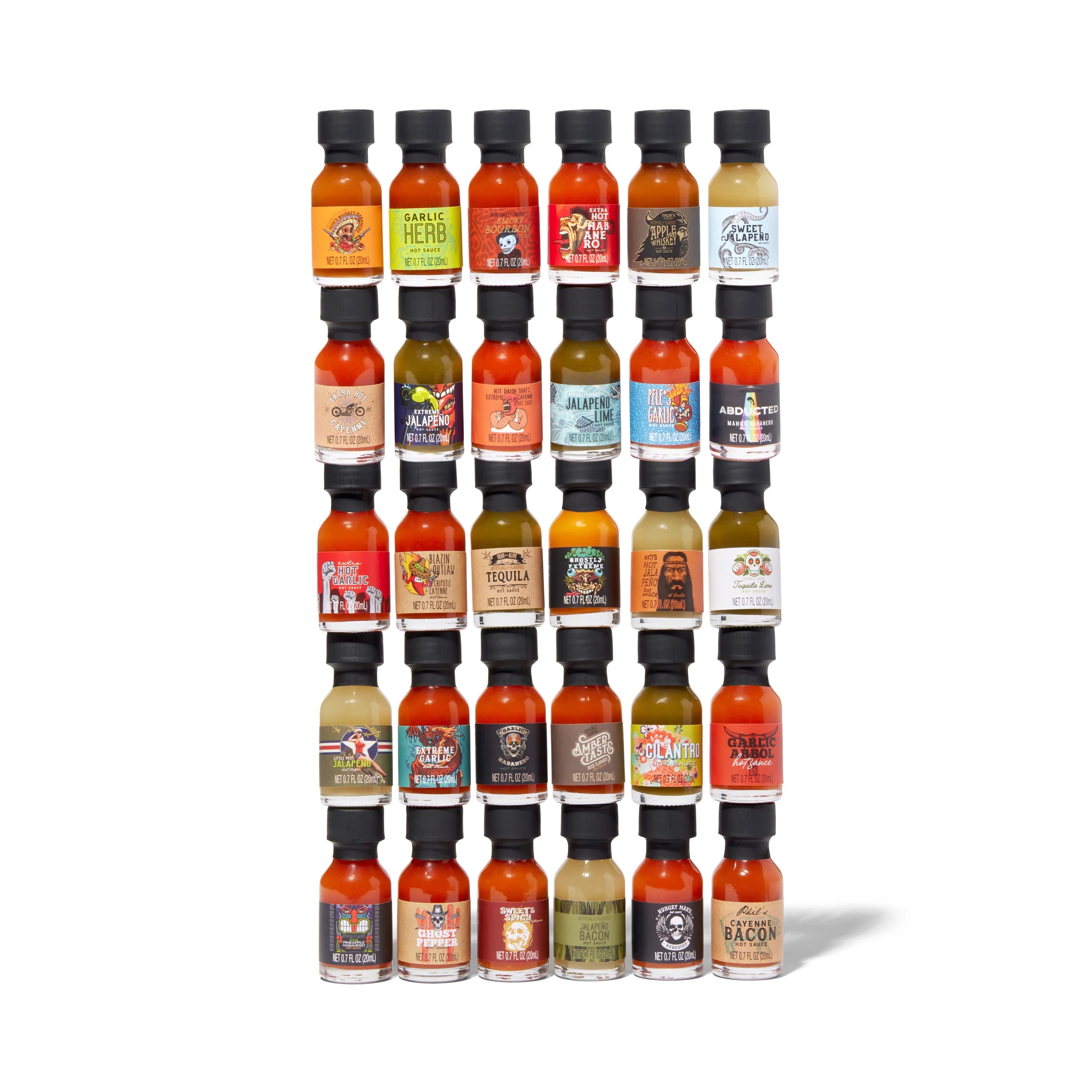 30 Pc Hot Sauce Sampler Set F72117