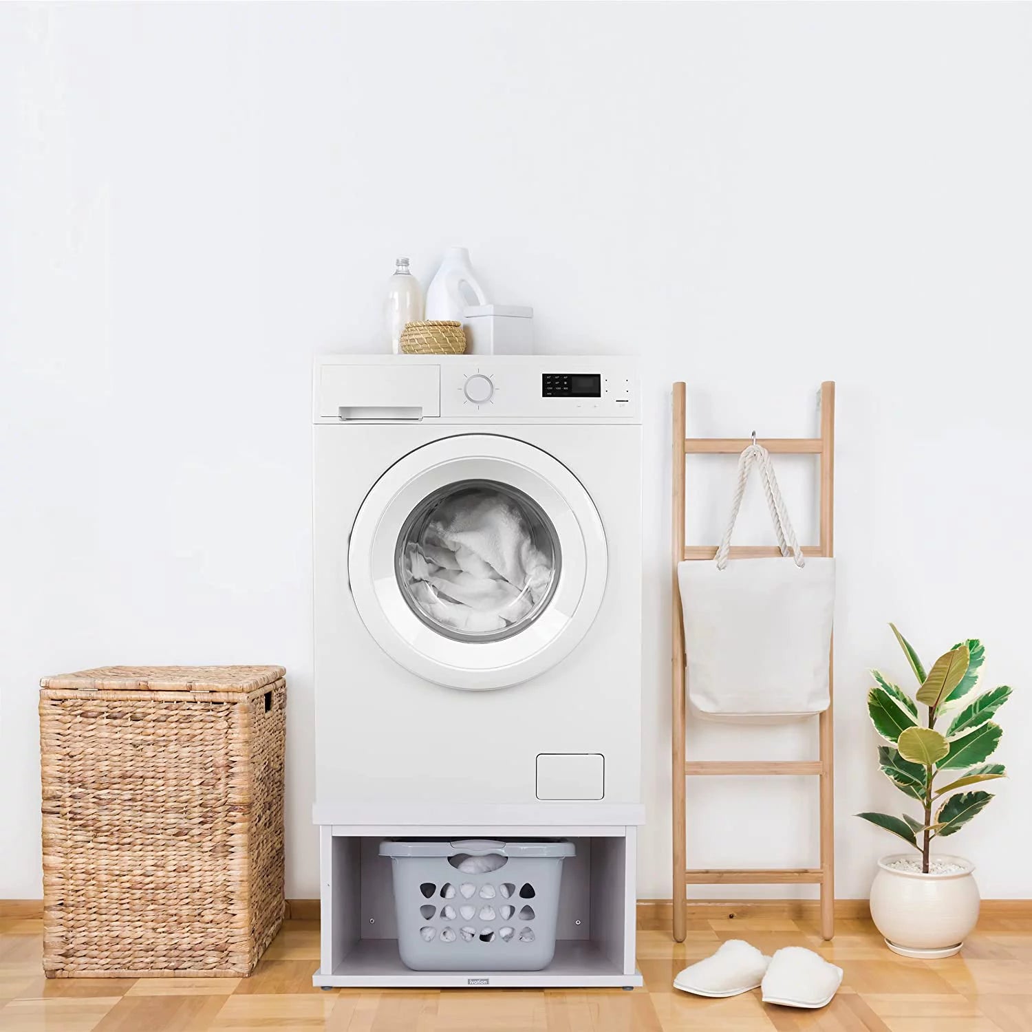 Wooden Laundry Pedestal P4862