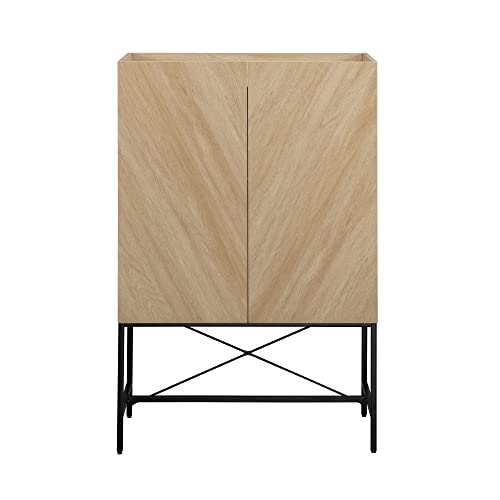 Dark Walnut 2-Door Tall Accent Cabinet Q4487