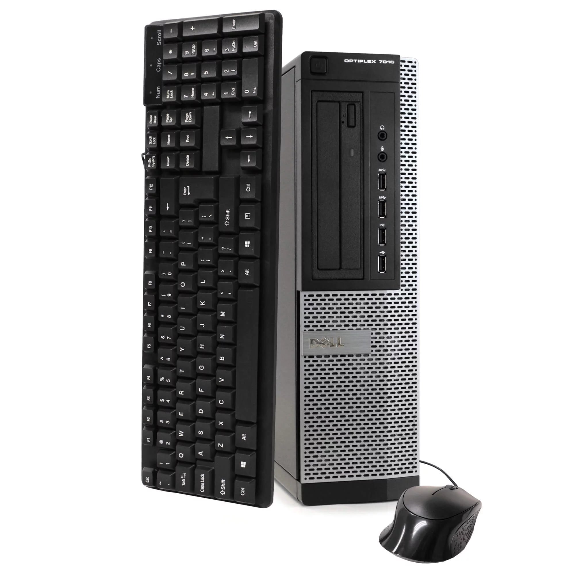 Restored Dell Desktop Tower Computer, Intel Core i5, 8GB RAM, 500GB HD, DVD-ROM, Windows 10 Home, Black G222410