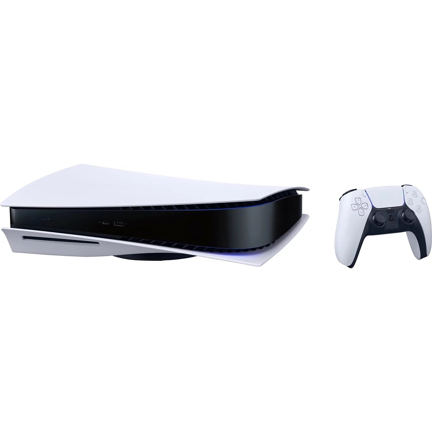 White PlayStation 5 Gaming Console with Wireless Controller E51351