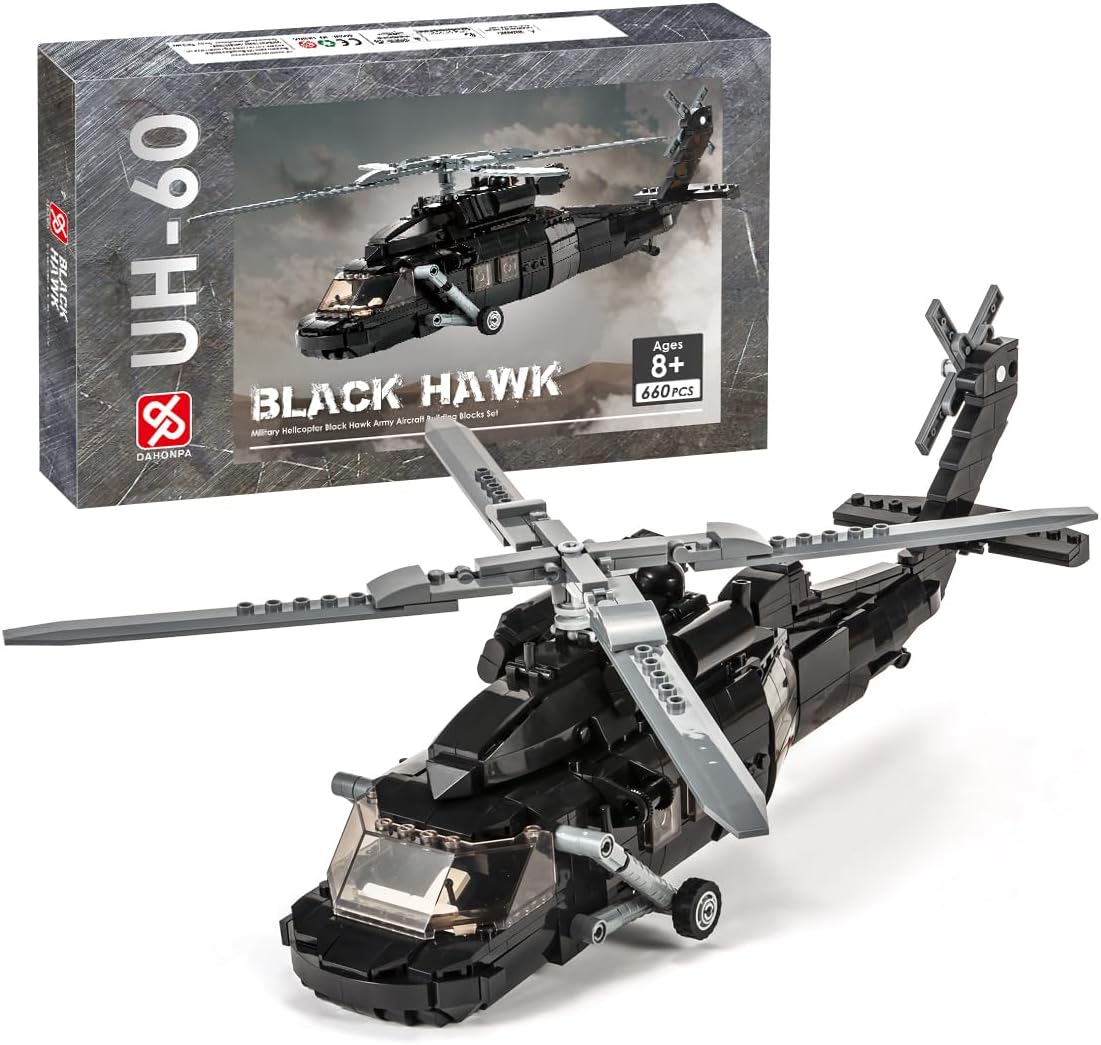 700 Pieces Military Helicopter Building Bricks Set L834428