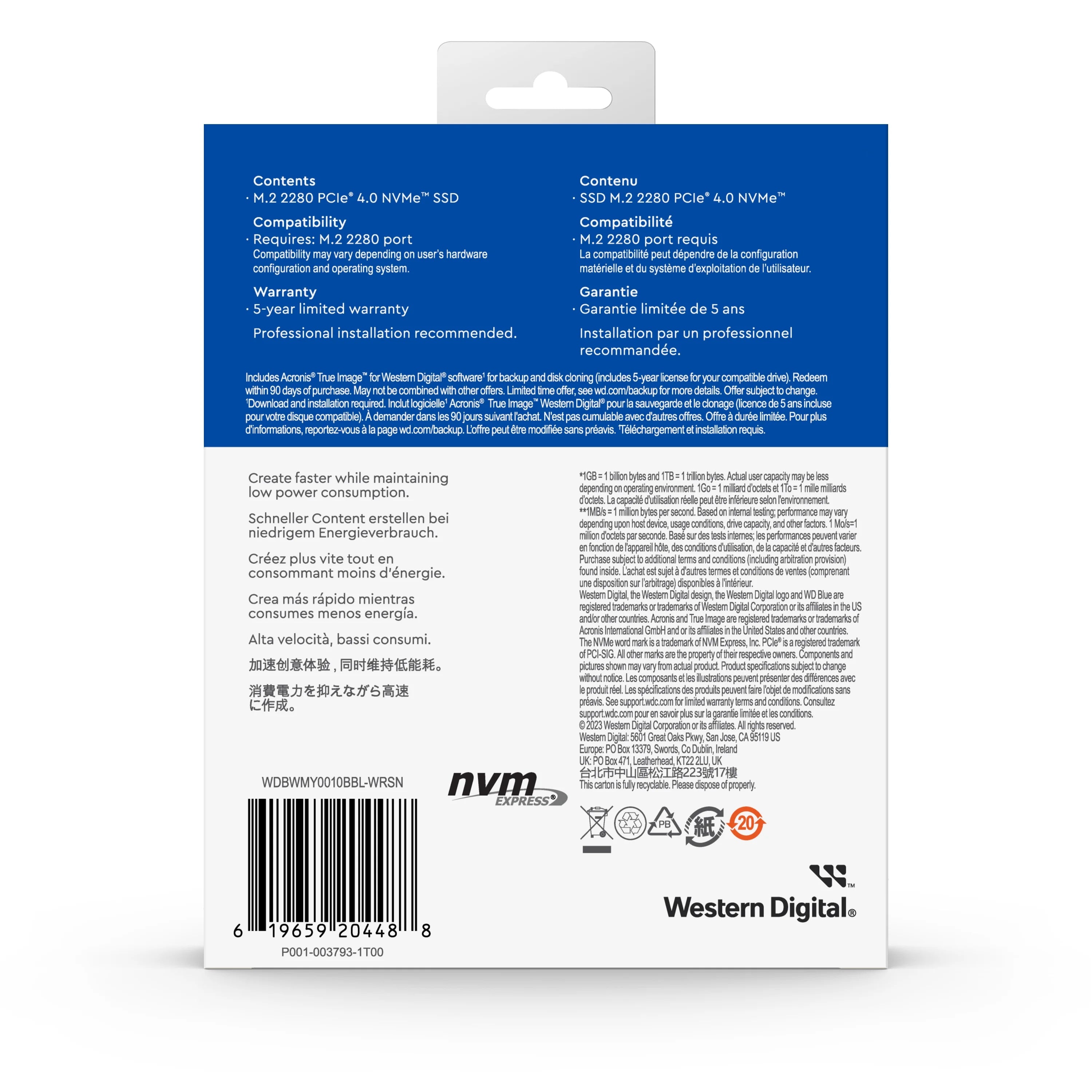 1TB NVMe Internal SSD S385