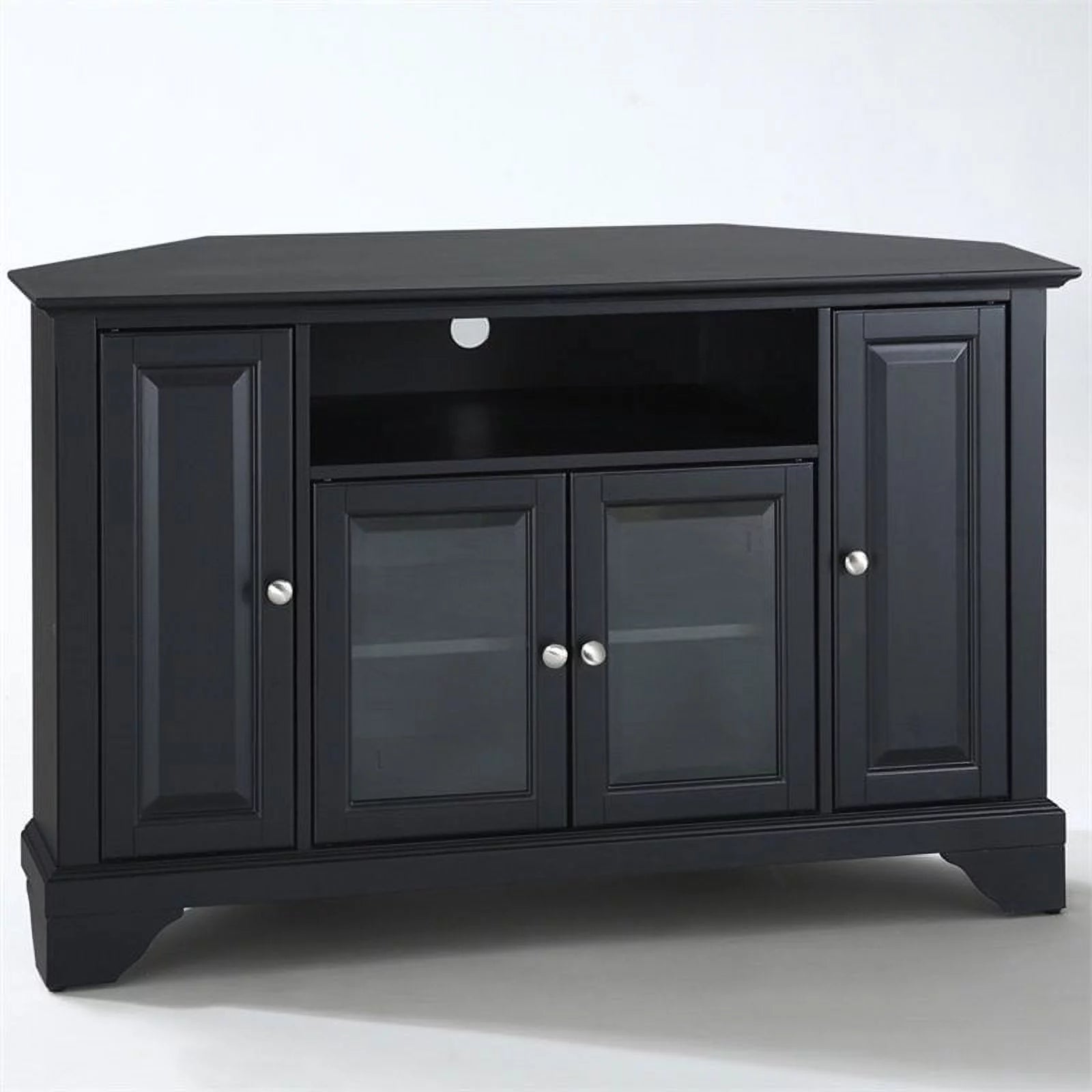 Black Corner TV Stand W5177