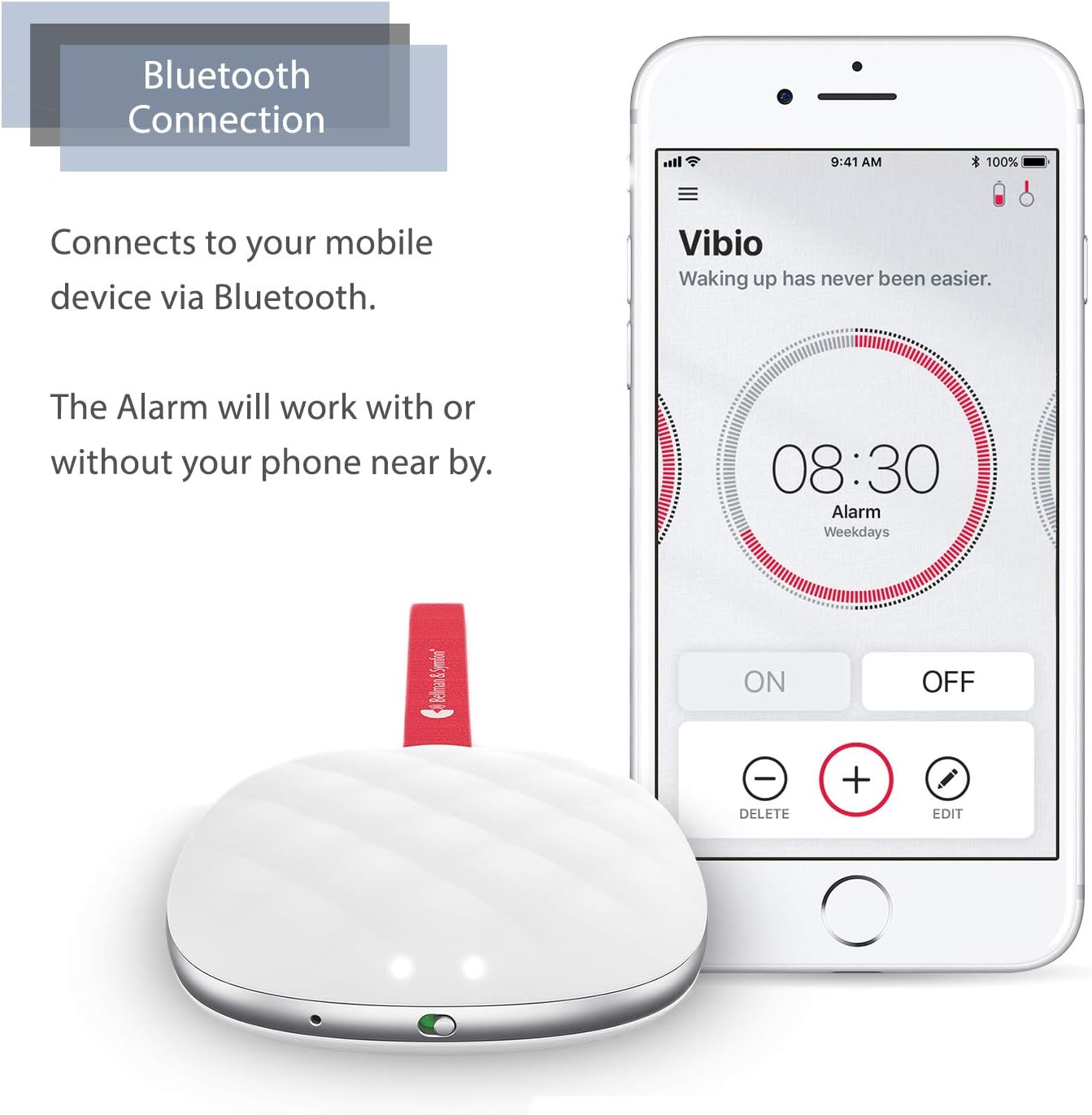 Wireless Bedshaker Alarm with Bluetooth Y945979