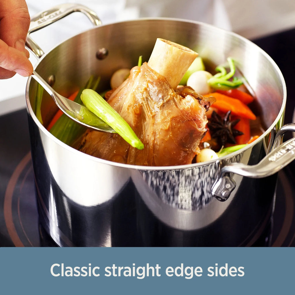 Stainless Steel Tri-Ply Bonded Sauce Pan with Lid, 3-Quart F31373