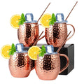 Set of 4 Copper Mugs B470
