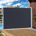 Gray Retractable Side Awning 118''X 78'' Privacy Screen D64669