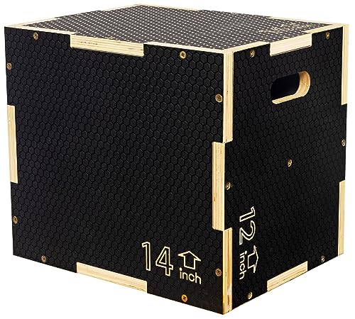 3 in 1 Non-Slip Wooden Plyo Box S351110