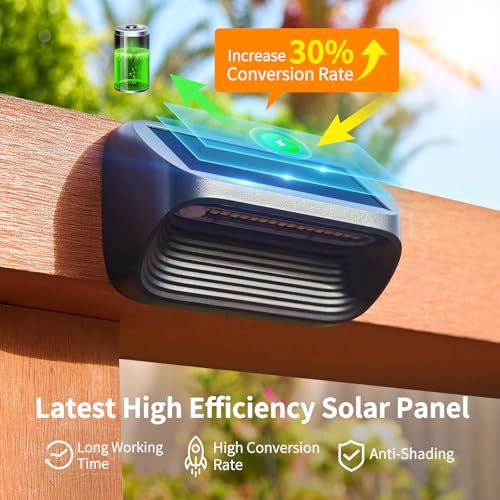 6 Pack Solar Fence Lights with 3 Modes A208396
