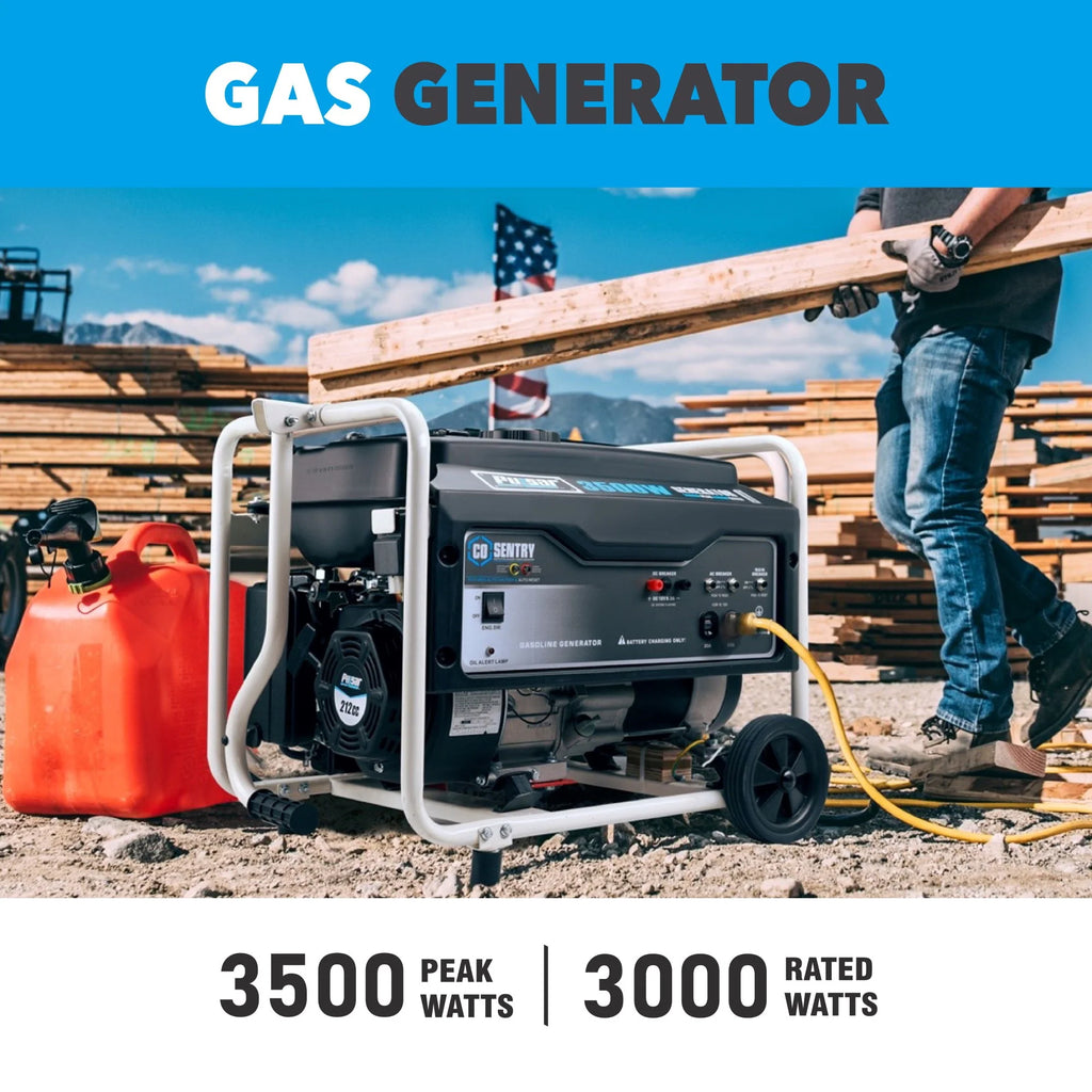 3,500-Watt Gasoline Powered Generator with CO Sentry M49320