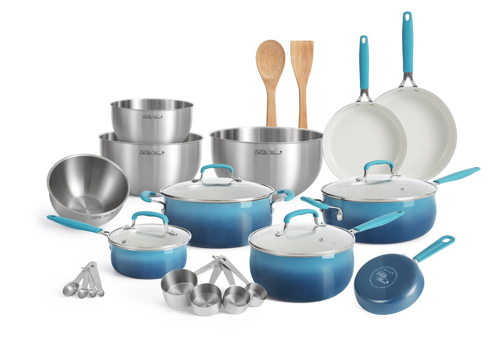 25 Piece Ceramic Nonstick Aluminum Cookware Set S956