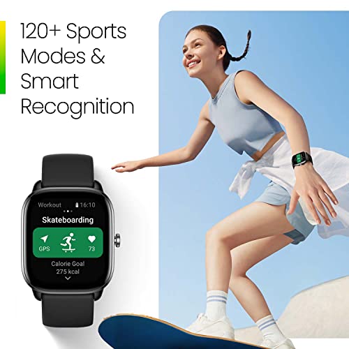 Black Smart Watch with GPS, Heart Rate Monitor, 15-Day Battery Life O56752