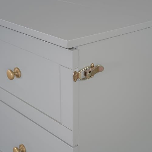 Queen Size White Wooden Murphy Bed with Drawer L730