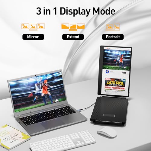 15.6" Portable Monitor with 120% sRGB, FHD IPS & 235° Rotation U203