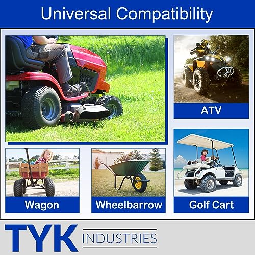 (2-Pack) 18X8.50-10 Lawn Mower Tire Inner Tube with TR13 Short Rubber Valve Stems E133421