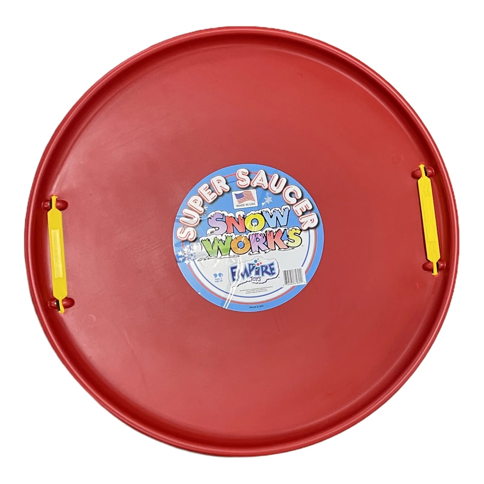 Red 28 Inch Round Snow Sled Q14852