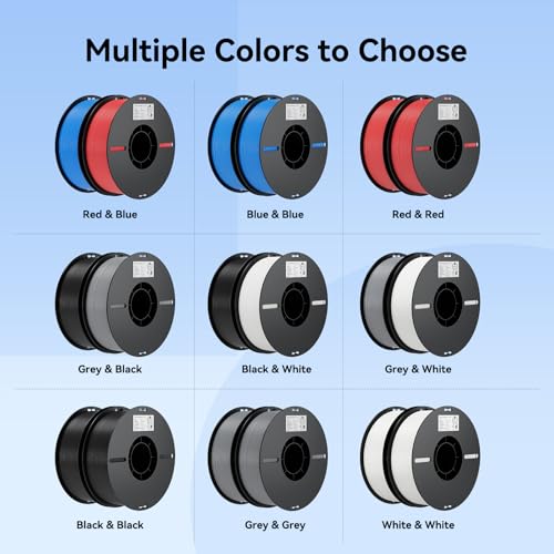 2kg Black & White PLA 1.75mm Filament Bundle S948487