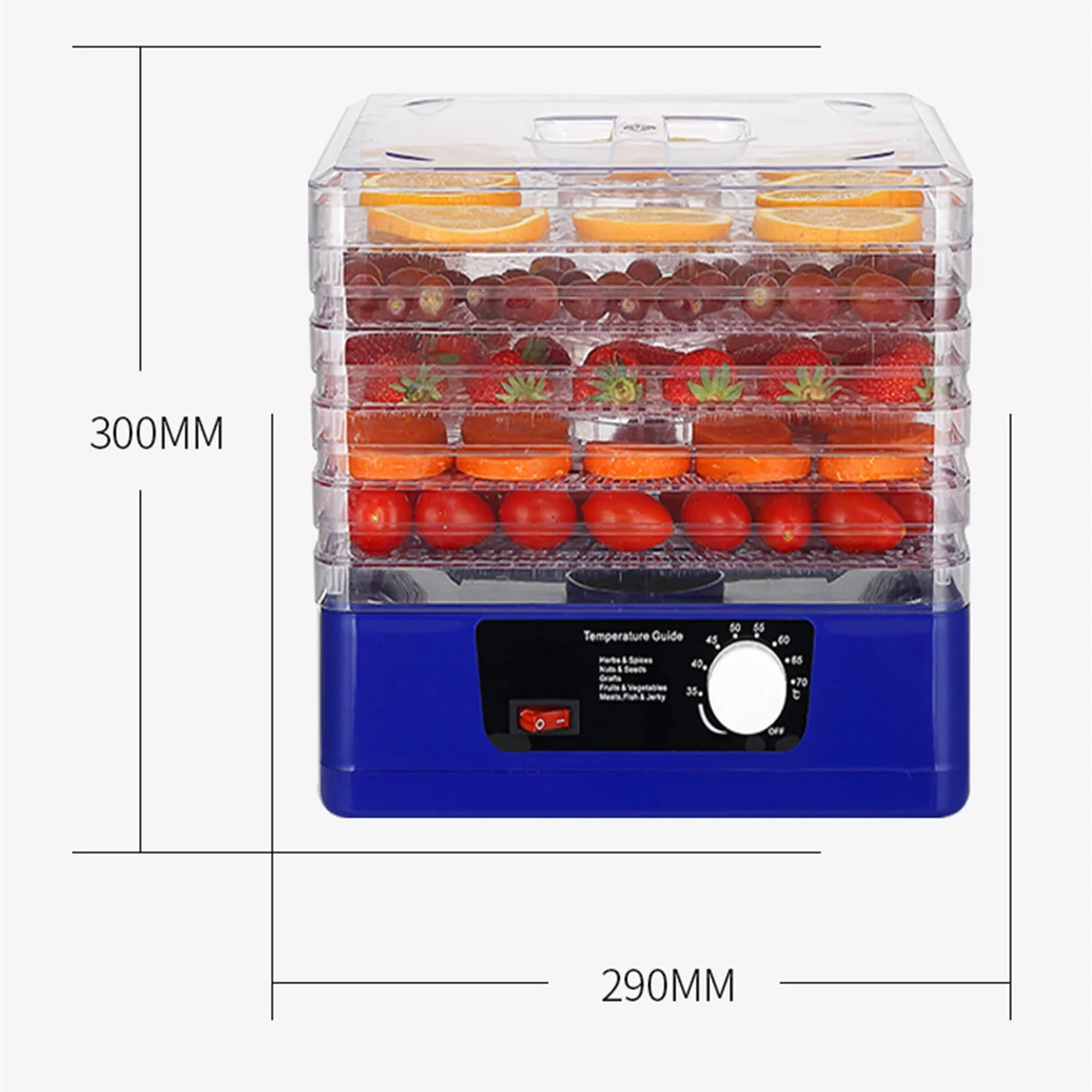 5 Trays Food Dehydrator with Digital Timer F900310
