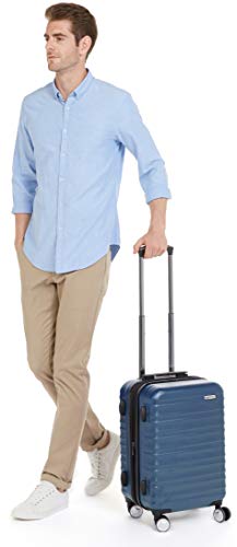 Navy Blue 21-inch Carry On Luggage with Wheels L108298