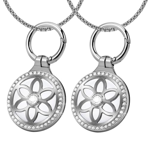 25in Adjustable Alloy Airtag Necklace V173800