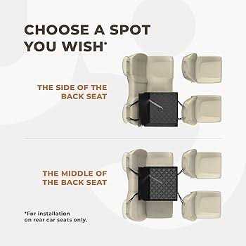 Extra Stable Dog Car Seat for Medium-Sized Dogs with 4 Fastening Straps O80668