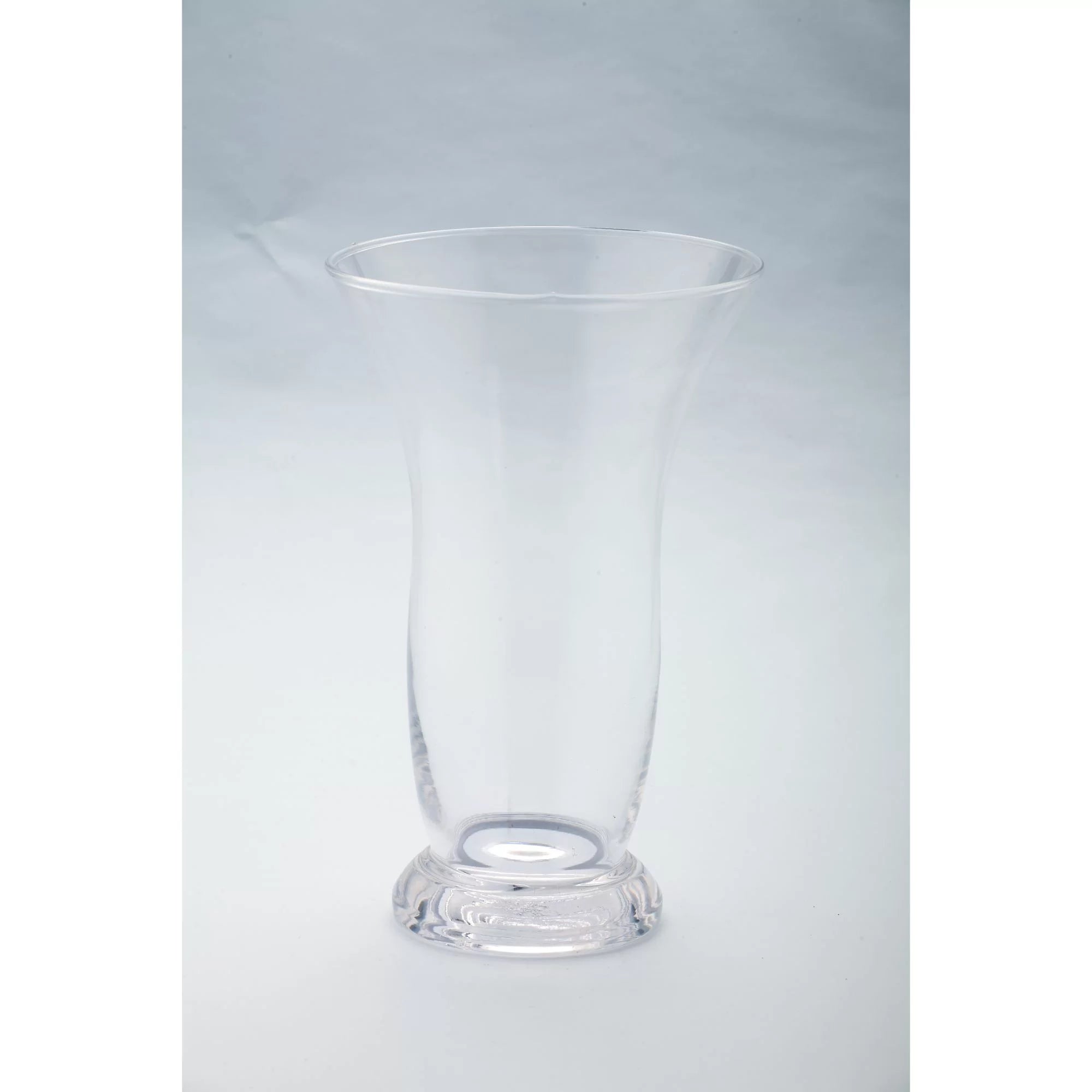 10” Handblown Glass Candle Holder with Pedestal D6922