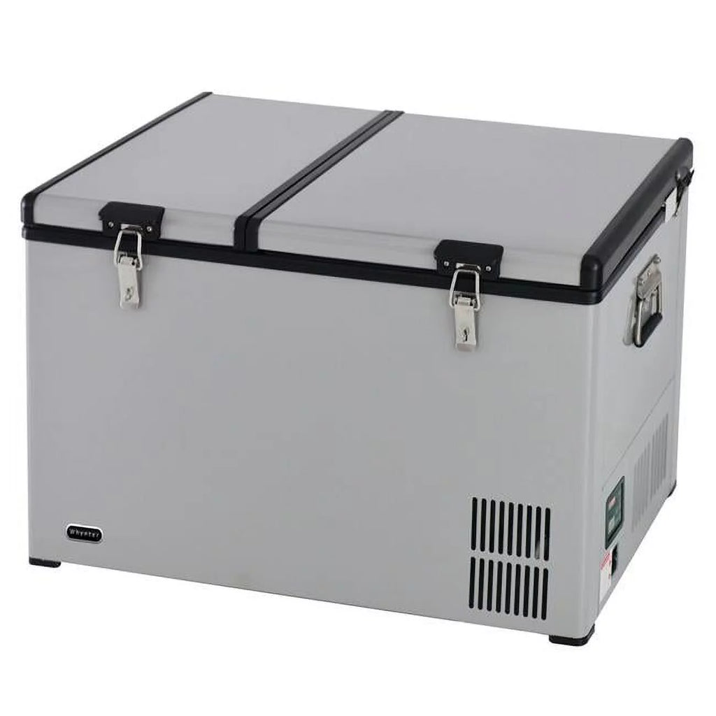 90 Quart Dual Zone Portable Fridge Freezer with Wheels E536