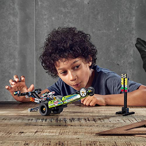 LEGO Technic Dragster Pull-Back Racing Toy Building Kit (225 Pieces) E15319