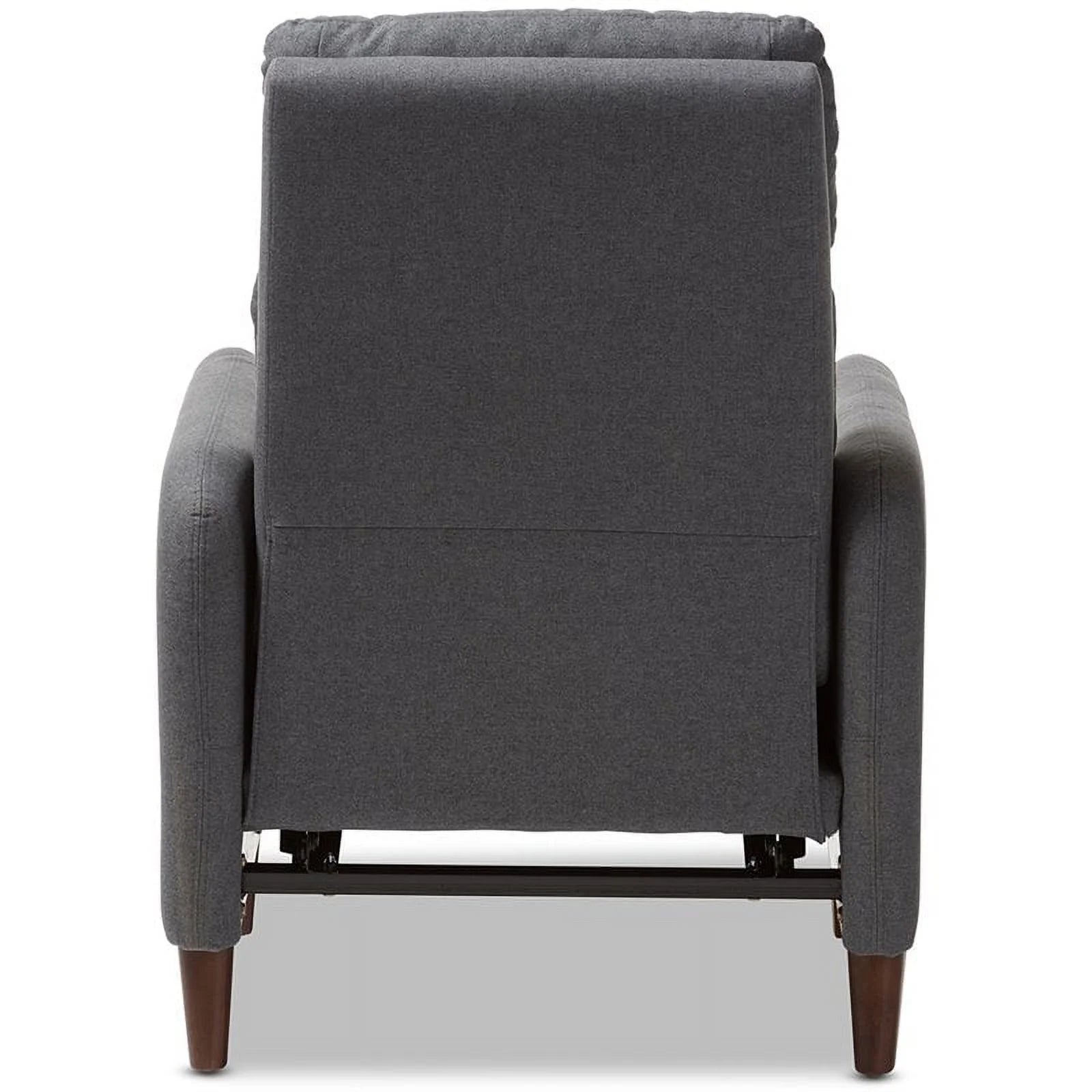 Gray and Walnut Recliner A152