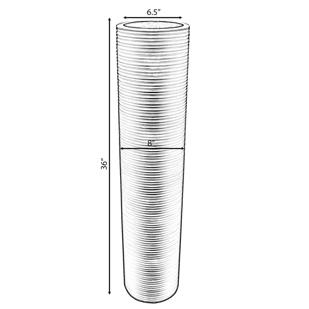 Brown Mango Wood Cylinder Vase K74300