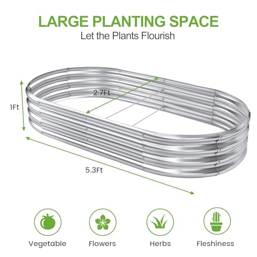 Galvanized Raised Garden Bed Kit X6635